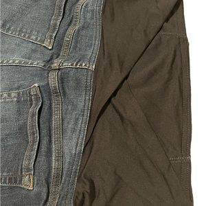 Maternity denim shorts